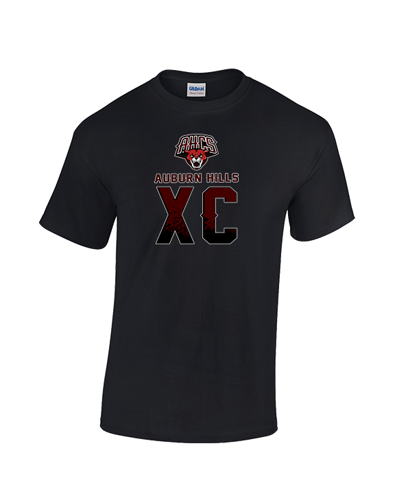 Auburn Hills Christian School Cross Country XC Splatter - Cotton T-Shirt