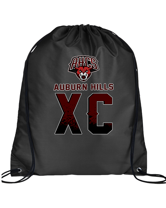 Auburn Hills Christian School Cross Country XC Splatter - Drawstring Bag