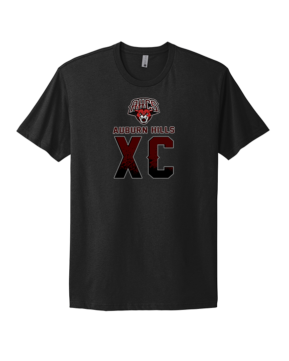 Auburn Hills Christian School Cross Country XC Splatter - Mens Select Cotton T-Shirt