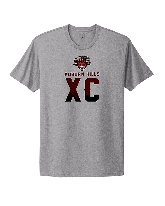 Auburn Hills Christian School Cross Country XC Splatter - Mens Select Cotton T-Shirt