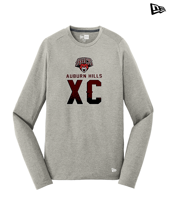 Auburn Hills Christian School Cross Country XC Splatter - New Era Performance Long Sleeve