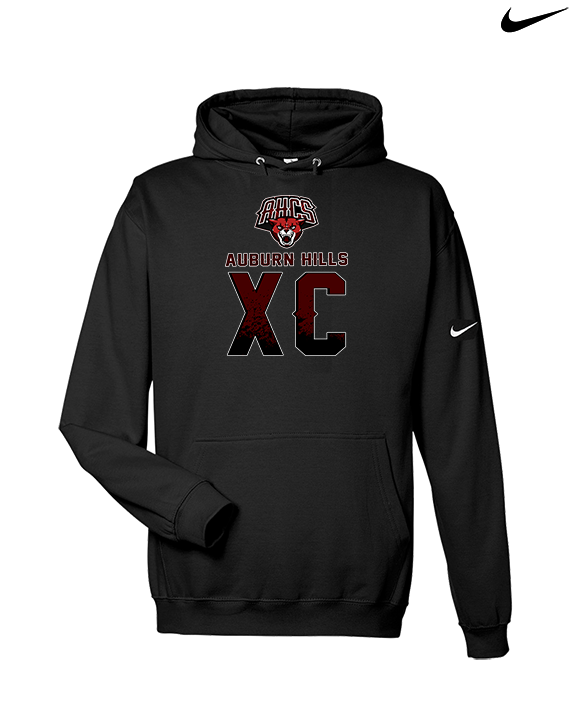 Auburn Hills Christian School Cross Country XC Splatter - Nike Club Fleece Hoodie