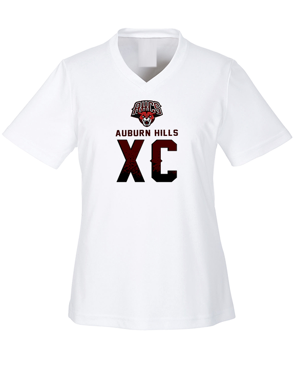 Auburn Hills Christian School Cross Country XC Splatter - Womens Performance Shirt