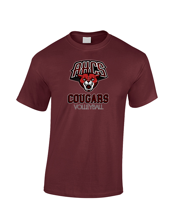 Auburn Hills Christian School Girls Volleyball Shadow - Cotton T-Shirt