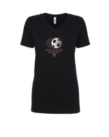 Auburn Hills Christian School Soccer Soccer Ball - Womens Vneck
