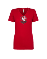 Auburn Hills Christian School Soccer Soccer Ball - Womens Vneck