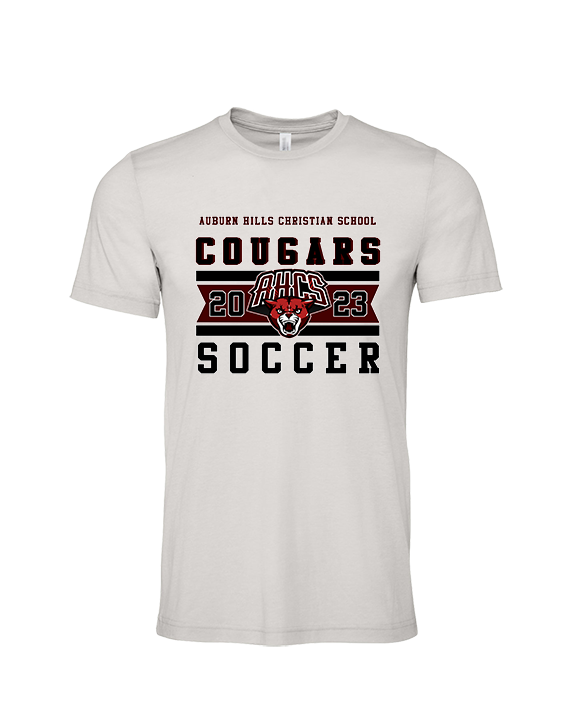 Auburn Hills Christian School Soccer Stamp - Tri-Blend Shirt