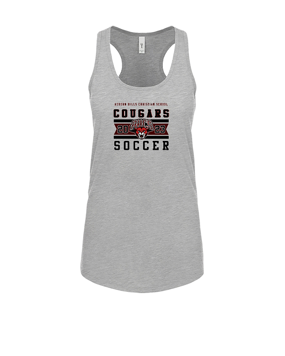 Auburn Hills Christian School Soccer Stamp - Womens Tank Top