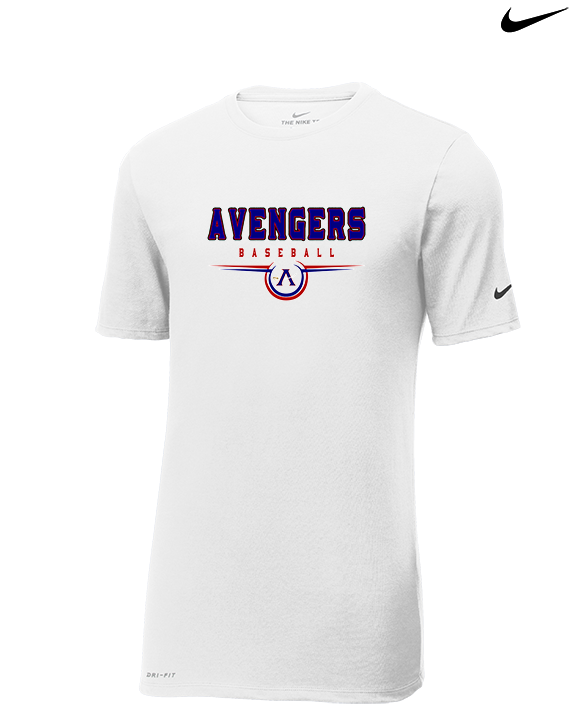 Avengers Baseball Design - Mens Nike Cotton Poly Tee