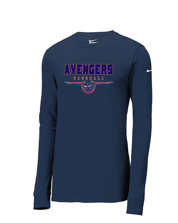 Avengers Baseball Design - Mens Nike Longsleeve
