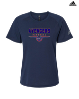 Avengers Baseball Design - Womens Adidas Performance Shirt