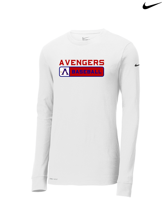 Avengers Baseball Pennant - Mens Nike Longsleeve