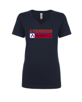 Avengers Baseball Pennant - Womens Vneck