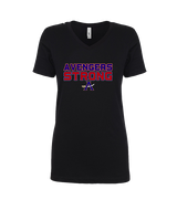 Avengers Baseball Strong - Womens Vneck