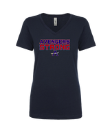 Avengers Baseball Strong - Womens Vneck