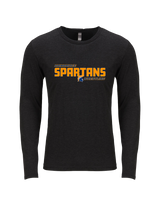 Bainbridge HS Wrestling Bold - Tri Blend Long Sleeve