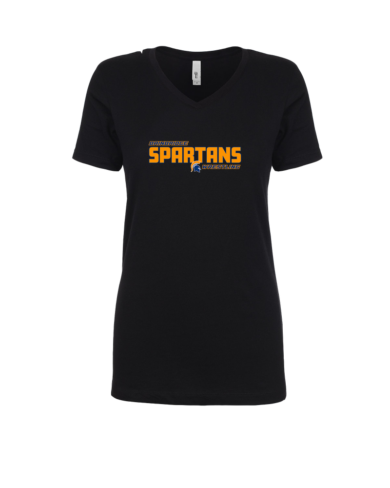 Bainbridge HS Wrestling Bold - Womens V-Neck