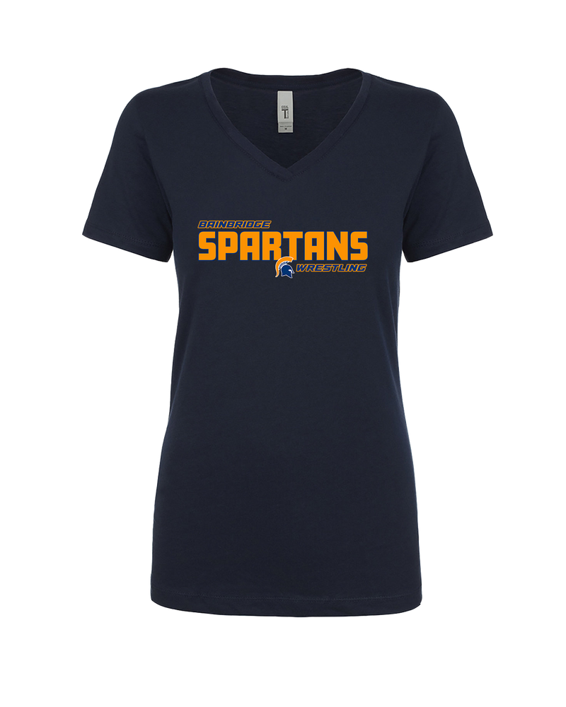 Bainbridge HS Wrestling Bold - Womens V-Neck