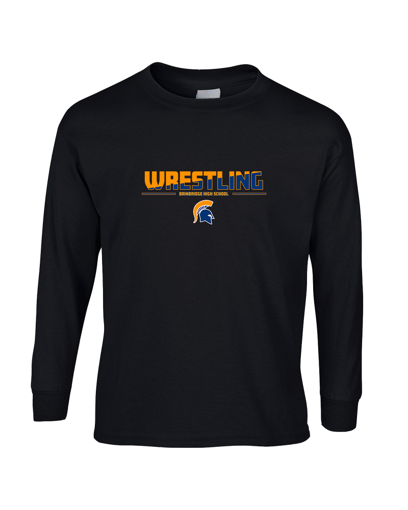 Bainbridge HS Wrestling Cut - Mens Basic Cotton Long Sleeve