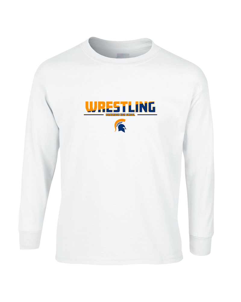 Bainbridge HS Wrestling Cut - Mens Basic Cotton Long Sleeve