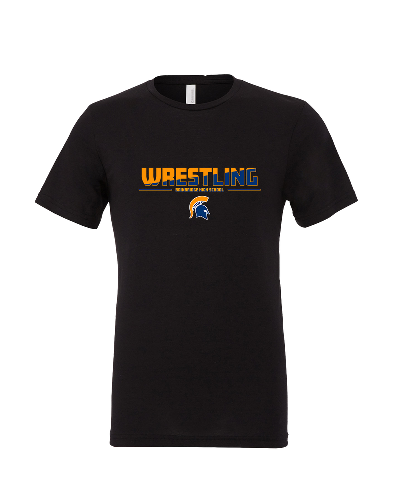 Bainbridge HS Wrestling Cut - Mens Tri Blend Shirt