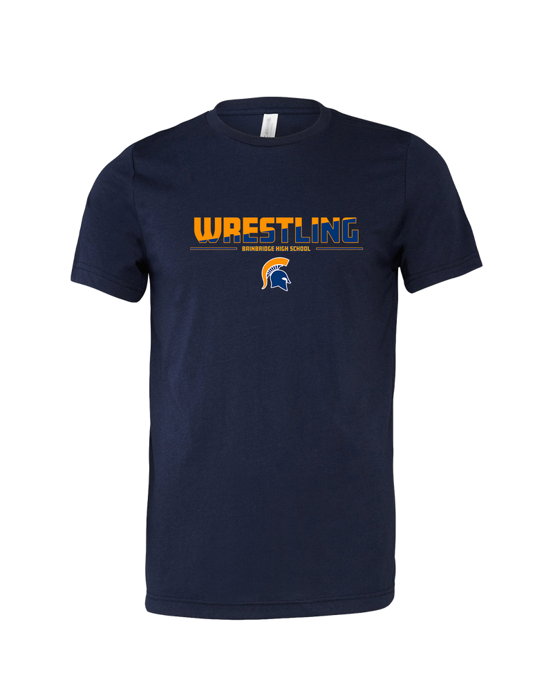 Bainbridge HS Wrestling Cut - Mens Tri Blend Shirt