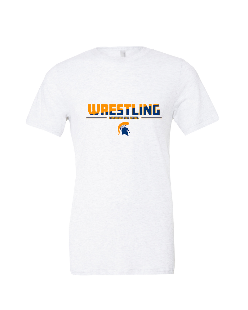 Bainbridge HS Wrestling Cut - Mens Tri Blend Shirt