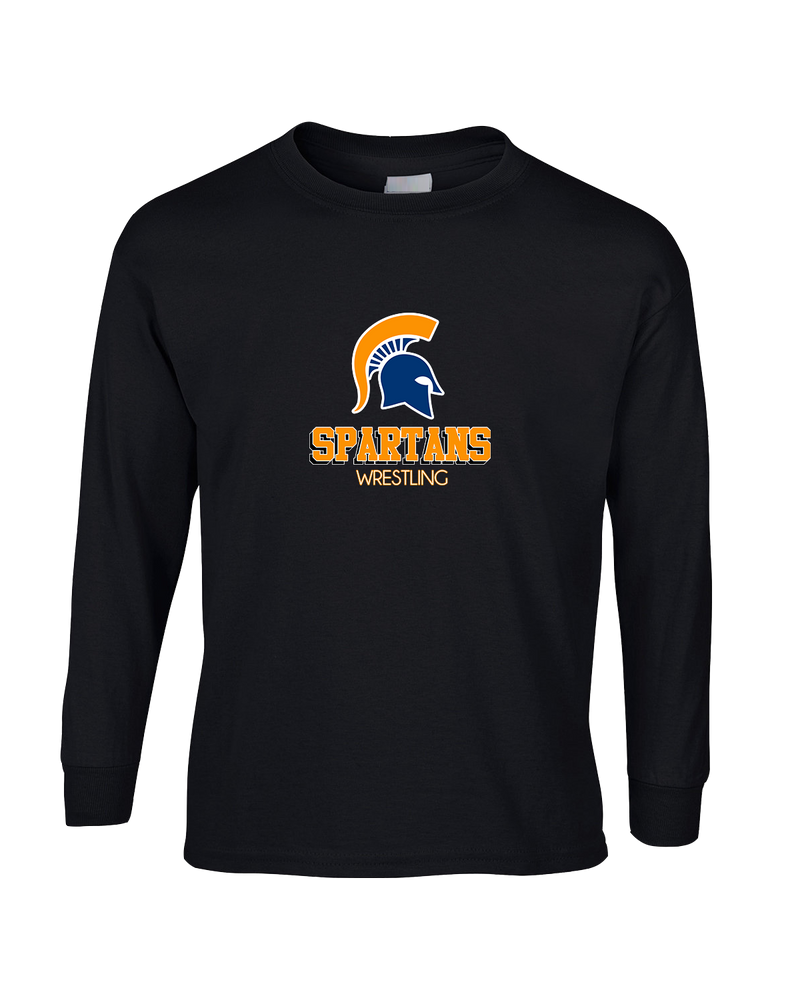 Bainbridge HS Wrestling Shadow - Mens Basic Cotton Long Sleeve