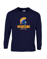Bainbridge HS Wrestling Shadow - Mens Basic Cotton Long Sleeve