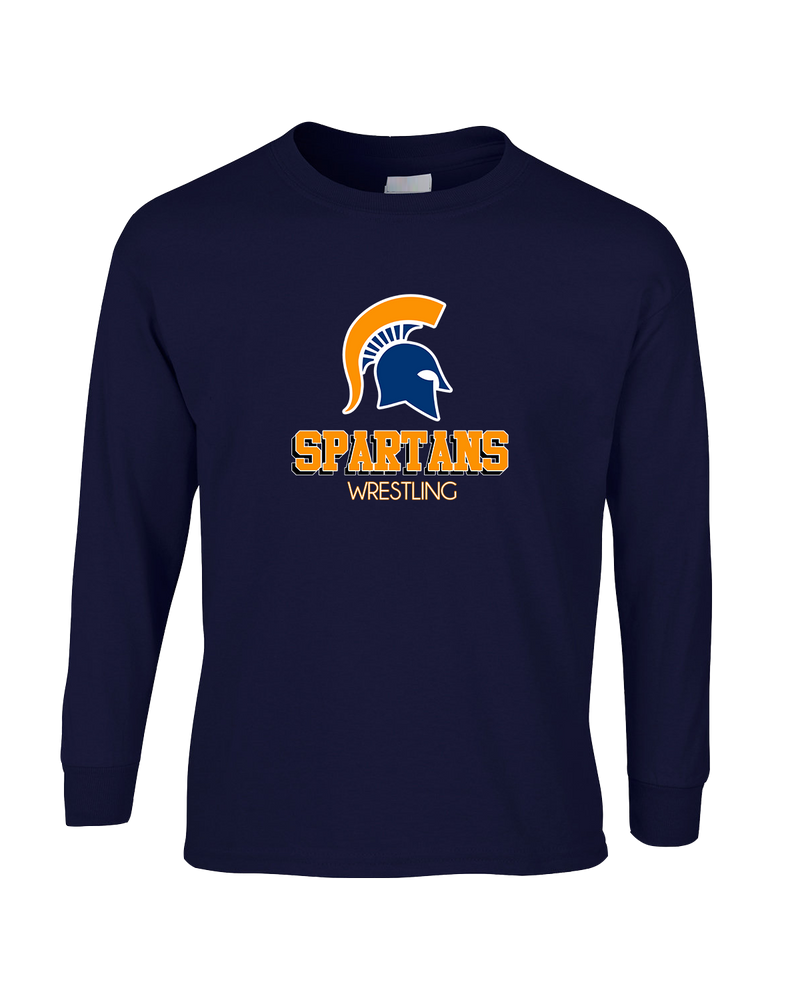 Bainbridge HS Wrestling Shadow - Mens Basic Cotton Long Sleeve