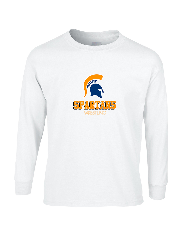 Bainbridge HS Wrestling Shadow - Mens Basic Cotton Long Sleeve