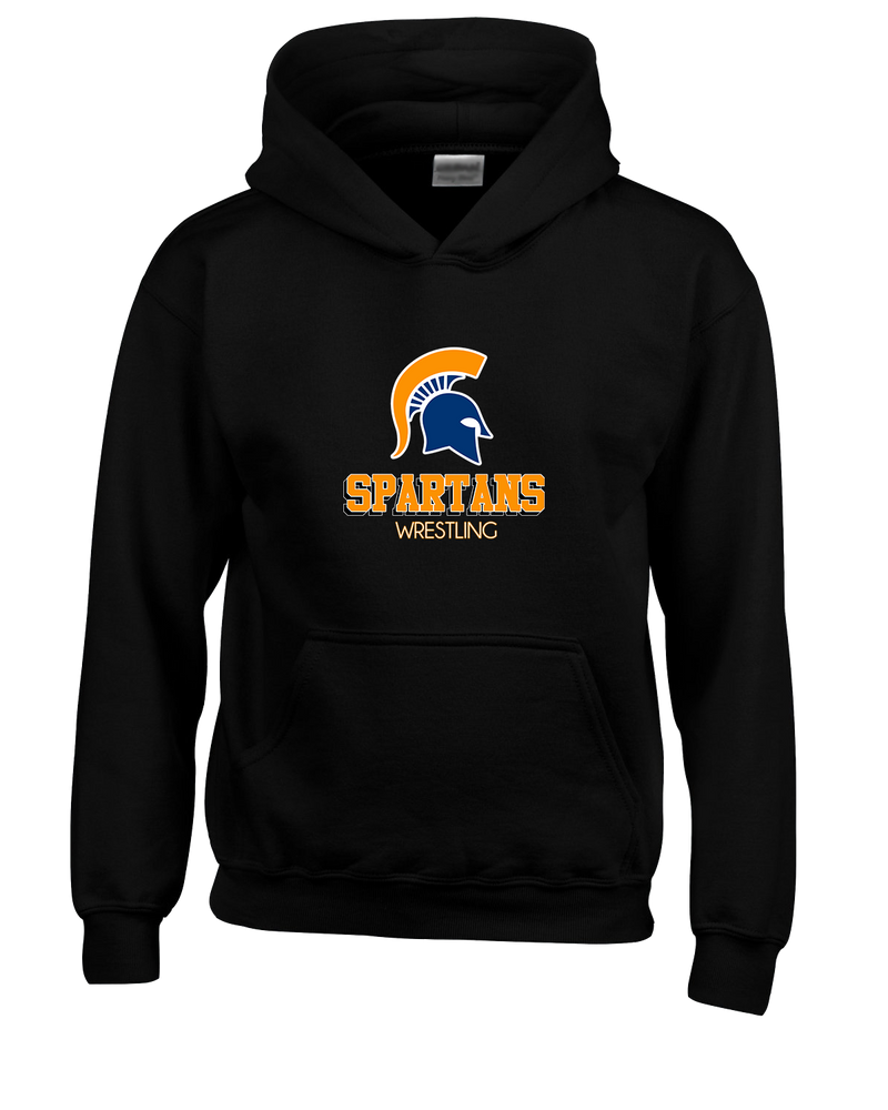 Bainbridge HS Wrestling Shadow - Cotton Hoodie