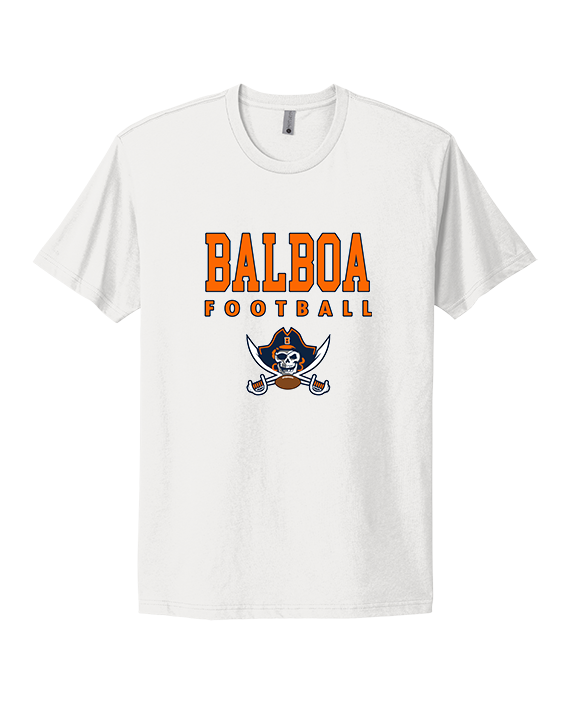 Balboa HS Football Block - Mens Select Cotton T-Shirt