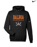 Balboa HS Football Block - Nike Club Fleece Hoodie