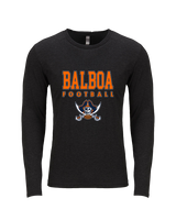 Balboa HS Football Block - Tri-Blend Long Sleeve