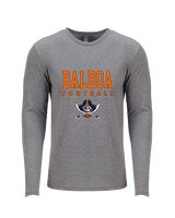 Balboa HS Football Block - Tri-Blend Long Sleeve
