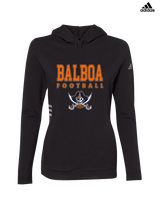 Balboa HS Football Block - Womens Adidas Hoodie