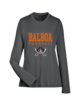Balboa HS Football Block - Womens Performance Longsleeve
