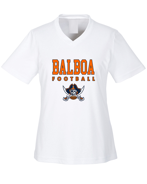 Balboa HS Football Block - Womens Performance Shirt