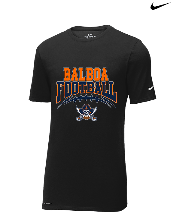 Balboa HS Football School Football - Mens Nike Cotton Poly Tee
