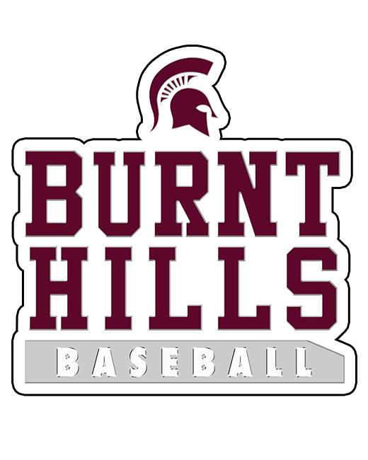 Burnt Hills Baseball - 3M Gloss Die Cut Sticker