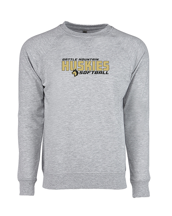 Battle Mountain HS Softball Bold - Crewneck Sweatshirt