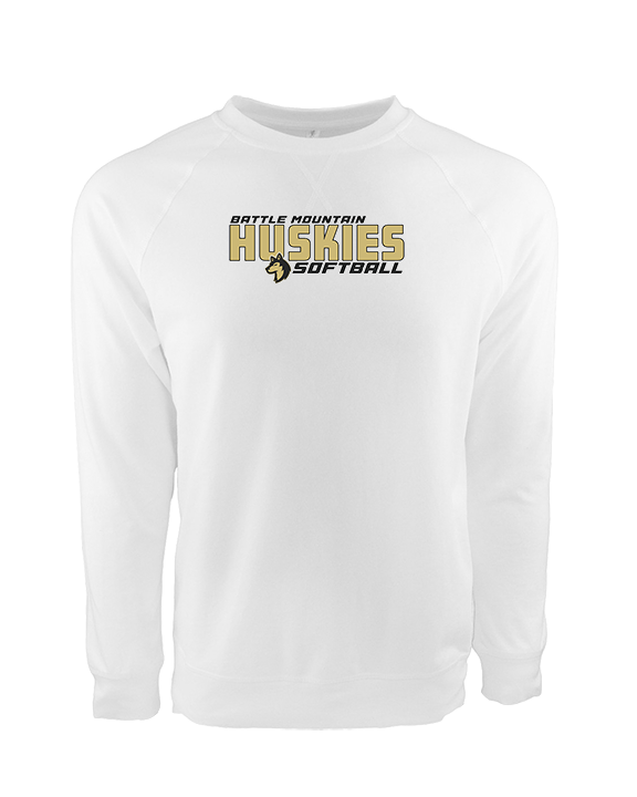 Battle Mountain HS Softball Bold - Crewneck Sweatshirt
