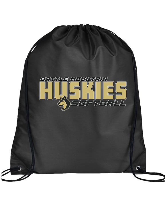 Battle Mountain HS Softball Bold - Drawstring Bag