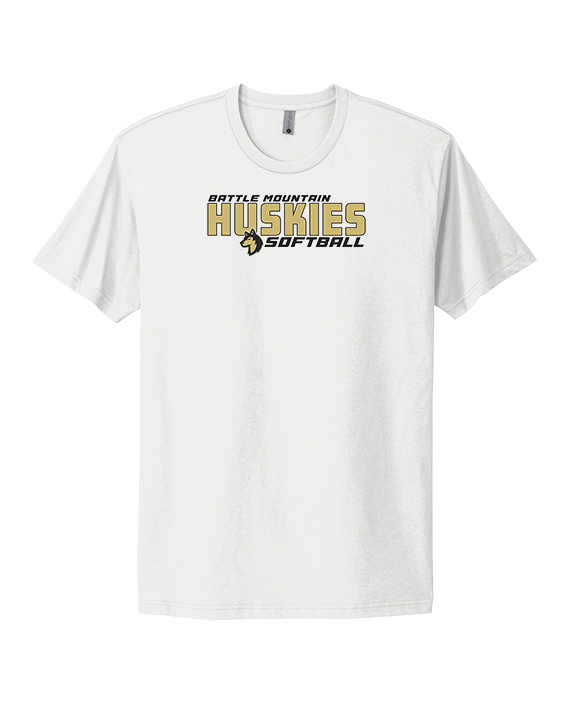 Battle Mountain HS Softball Bold - Mens Select Cotton T-Shirt