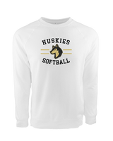 Battle Mountain HS Softball Curve - Crewneck Sweatshirt