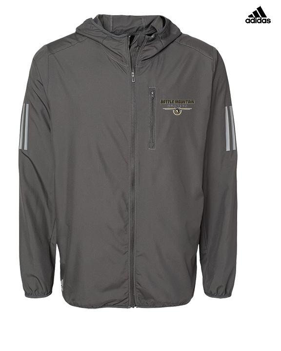 Battle Mountain HS Softball Design - Mens Adidas Full Zip Jacket