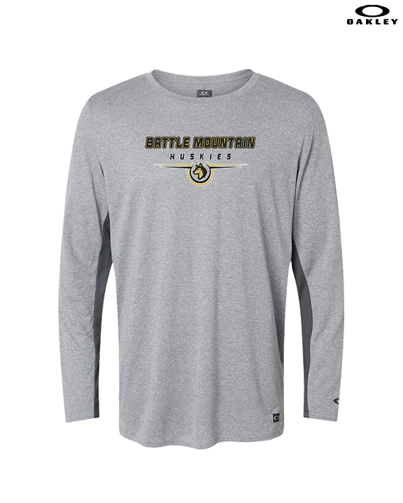 Battle Mountain HS Softball Design - Mens Oakley Longsleeve