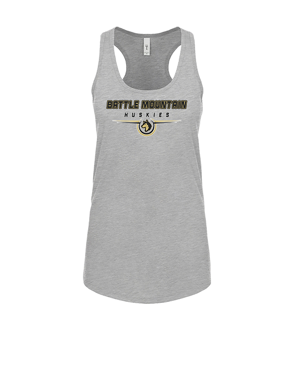 Battle Mountain HS Softball Design - Womens Tank Top
