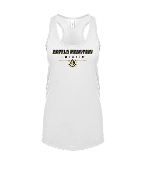 Battle Mountain HS Softball Design - Womens Tank Top